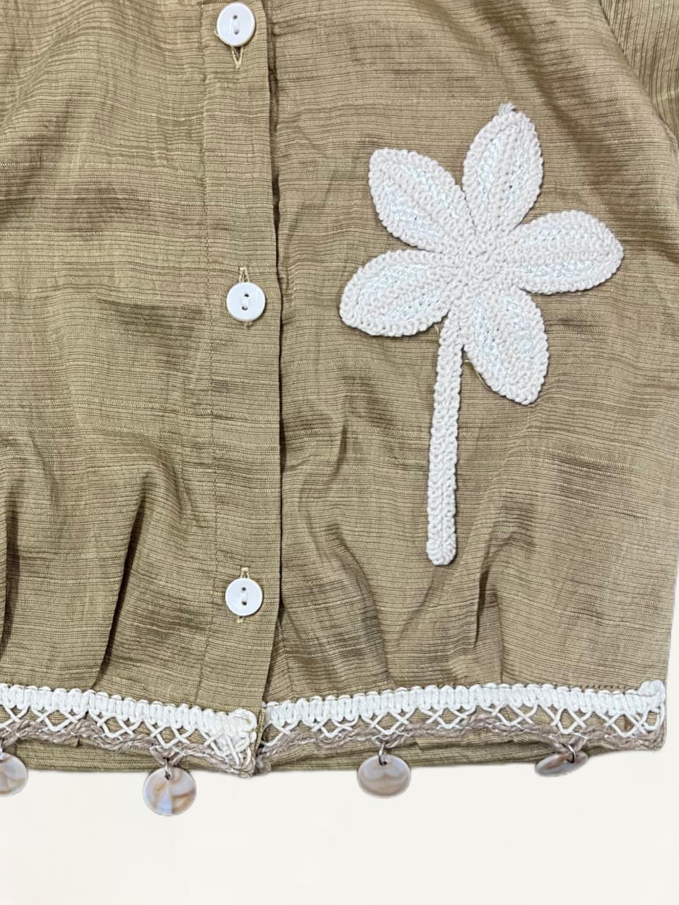 Girls 2 Peice Embroidered Brown Co-Ord Set [GCS-6680](1-6Years)