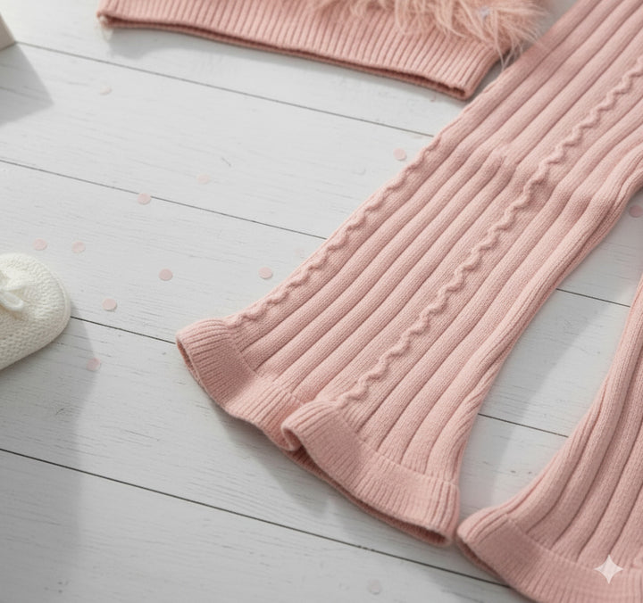 Girl's Imported Peach Co-Ord Set [GCS-6795] (1-6 Years)