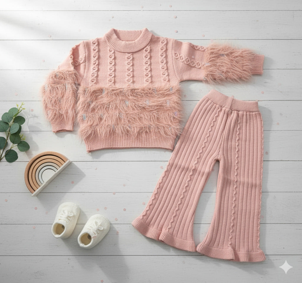 Girl's Imported Peach Co-Ord Set [GCS-6795] (1-6 Years)