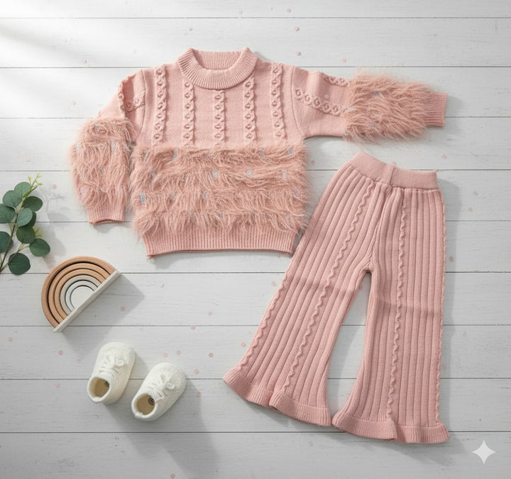 Girl's Imported Peach Co-Ord Set [GCS-6795] (1-6 Years)