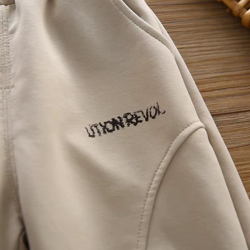 Boys Imported Beige Hoodie Co-Ord Set [BT-6599] [1 - 5Years]