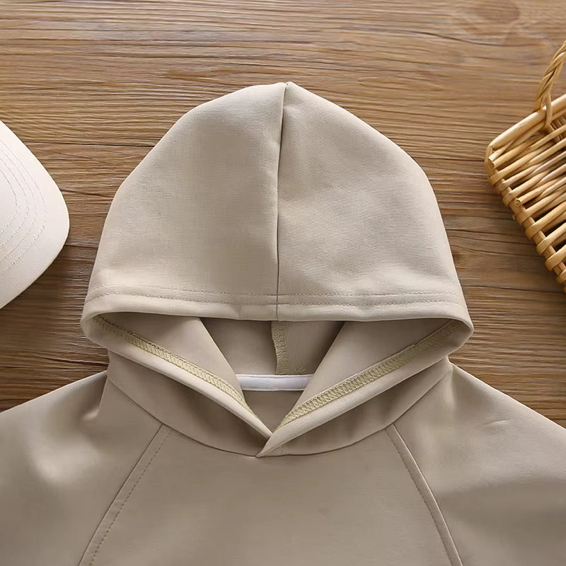 Boys Imported Beige Hoodie Co-Ord Set [BT-6599] [1 - 5Years]