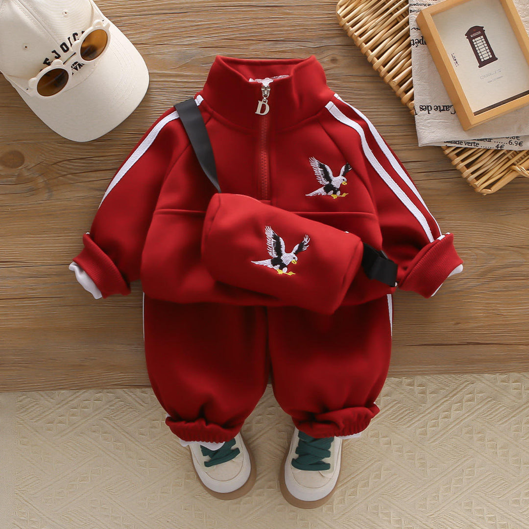 Boys Imported Red Co-Ord Set [BT-6595] [1 - 5Years]
