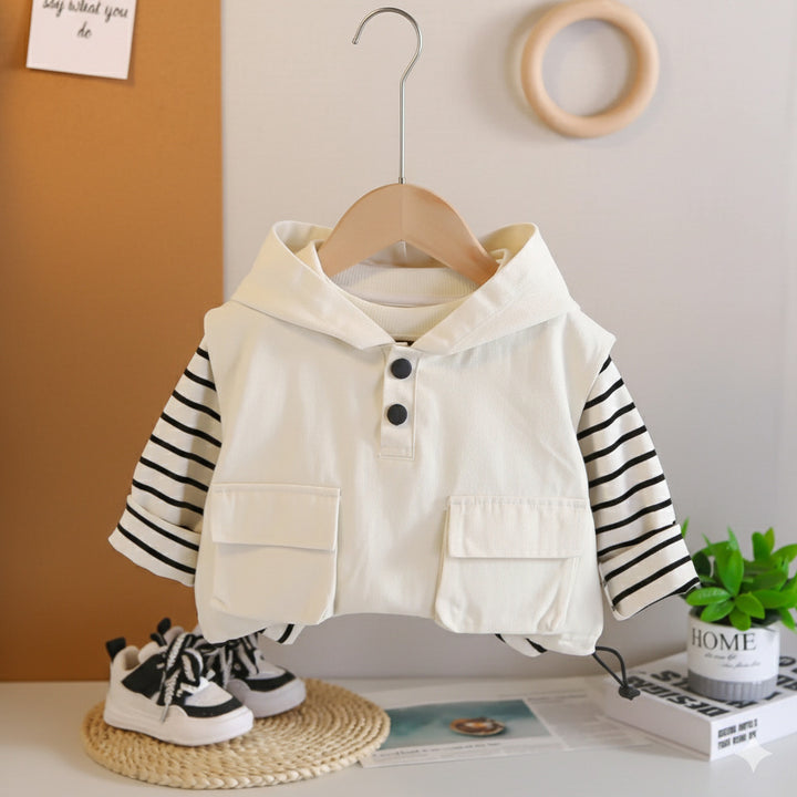 Boys Imported White Co-Ord Set [BT-6591] [1 - 5Years]