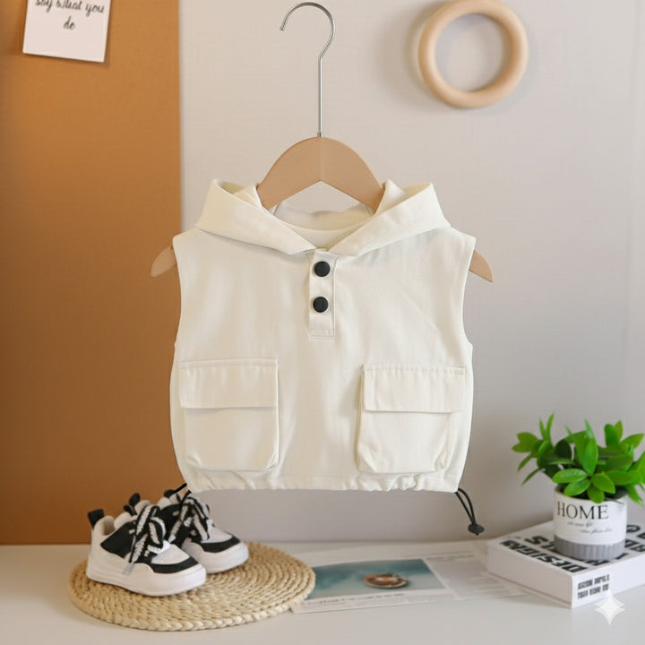 Boys Imported White Co-Ord Set [BT-6591] [1 - 5Years]