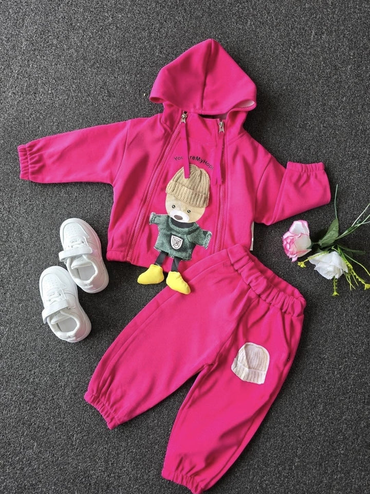 Girl's Hot Pink Imported Co-Ord Set [GCS-6428] [1 - 5Years]