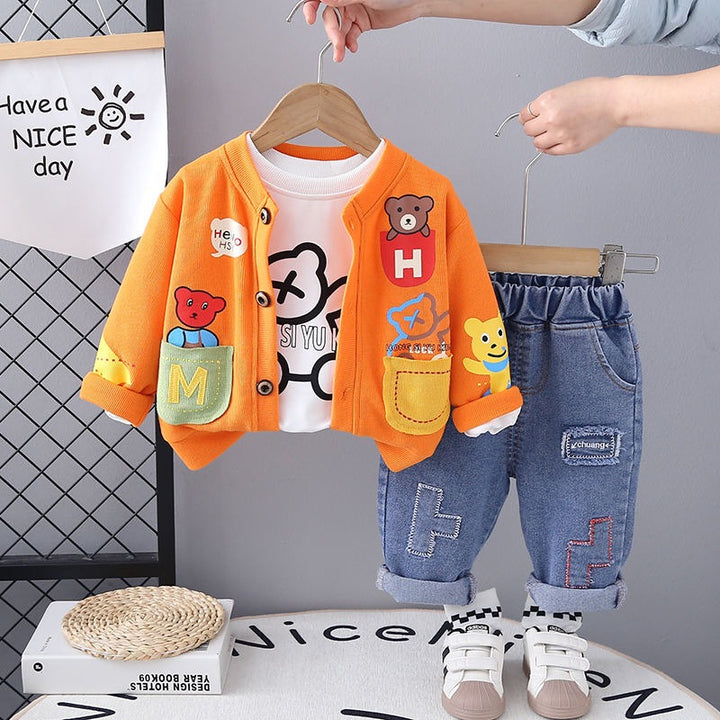 Boys Full Sleeves Imported Co-Ord Set [BT-6412] [1 - 5Years]