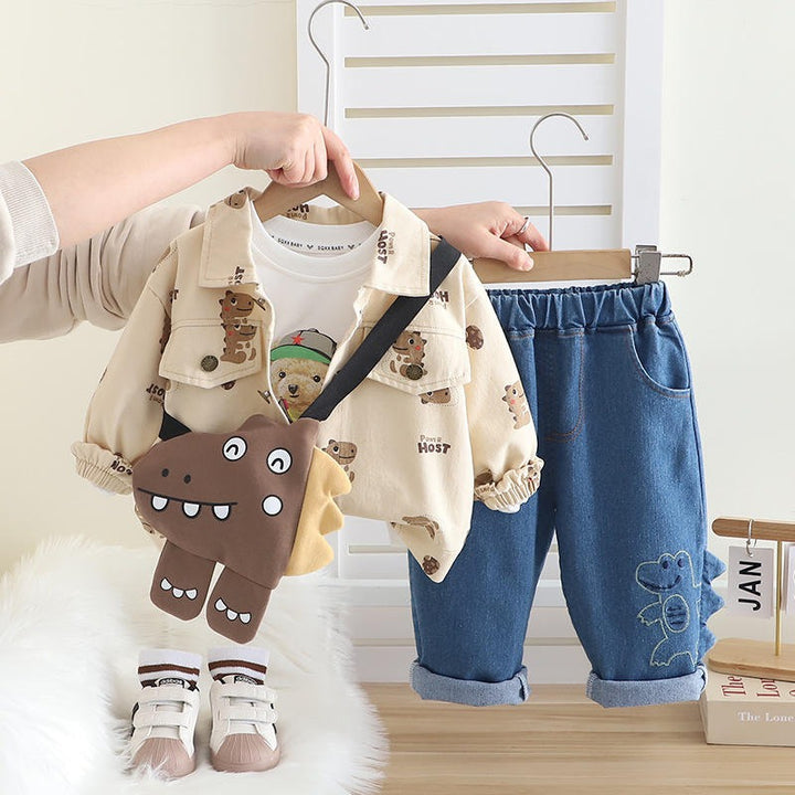 Boys Full Sleeves Impored Co-Ord Set [BT-6418] [1 - 5Years]