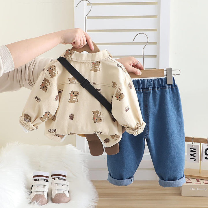 Boys Full Sleeves Impored Co-Ord Set [BT-6418] [1 - 5Years]