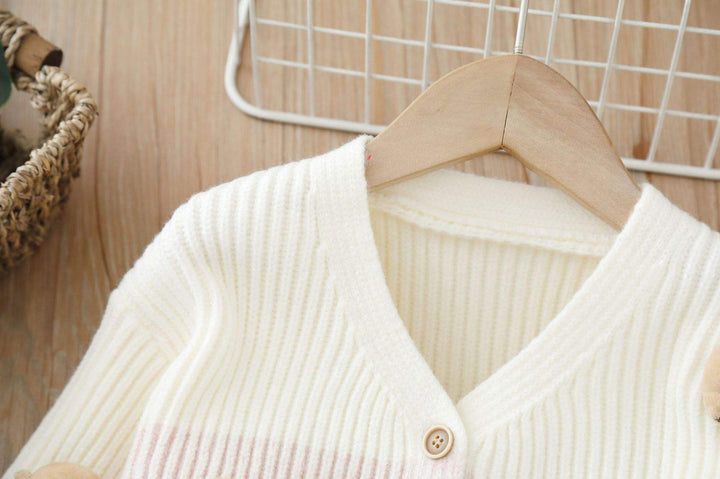 Girls Korean Knitted Winter Co-Ord Set [GCS-6337](1-6 Years)