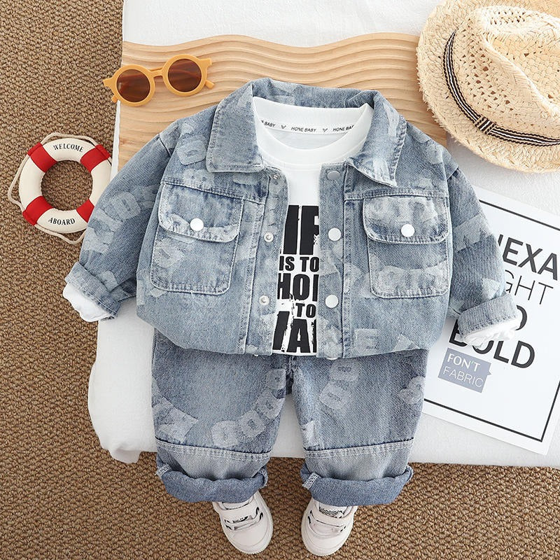 Boys Imported 3 Piece Co-Ord Set [BT-6363] [1 - 5Years]