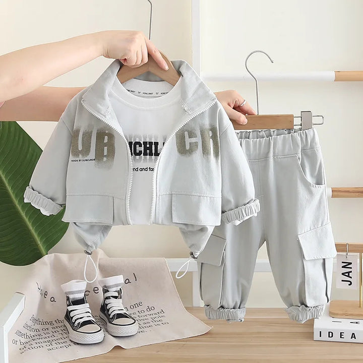 Boys Imported 3 Piece Co-Ord Set [BT-6355] [1 - 5Years]