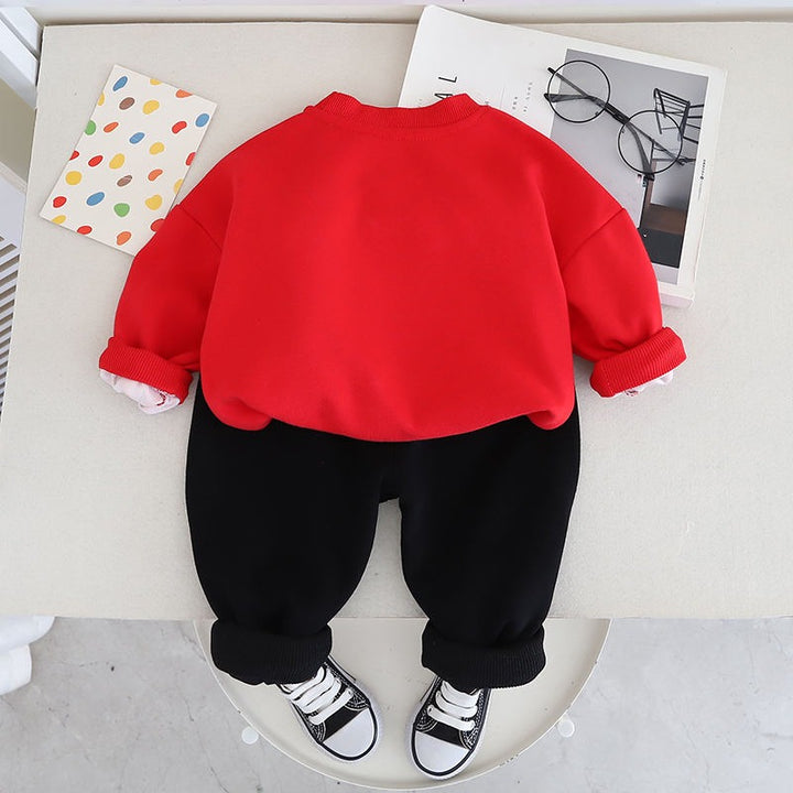 Boys Full Sleeves Impored Cord Set [3K-6483] [2 - 6Years]