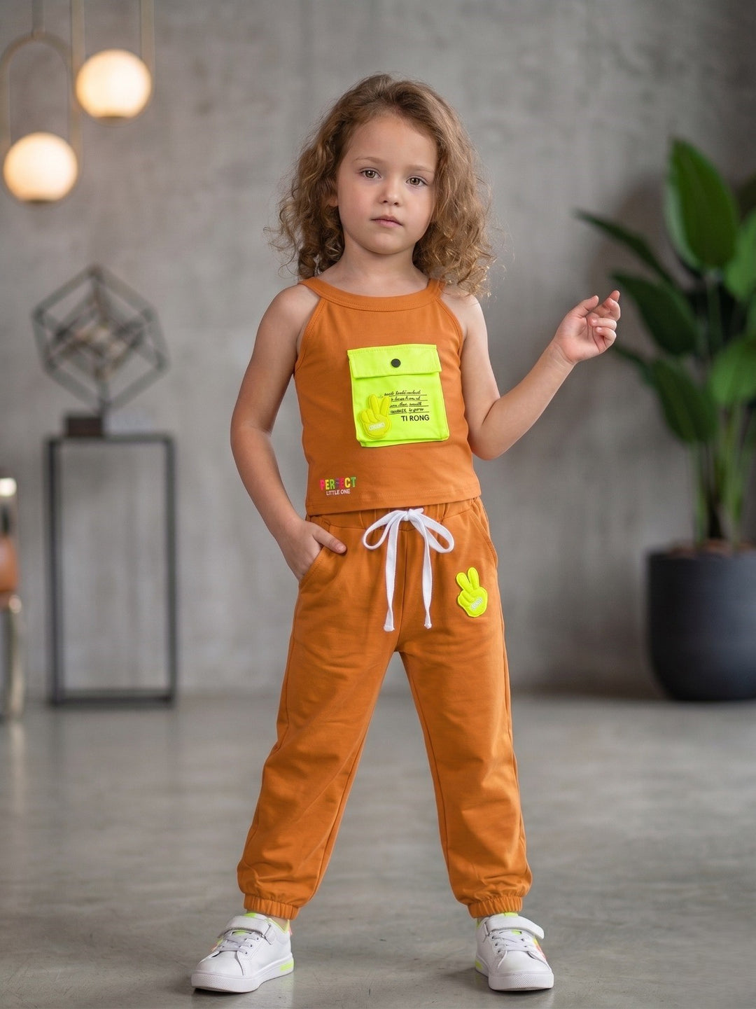 Girl's Rust Co-Ord Set [GCS-6941] (4-12 Years)