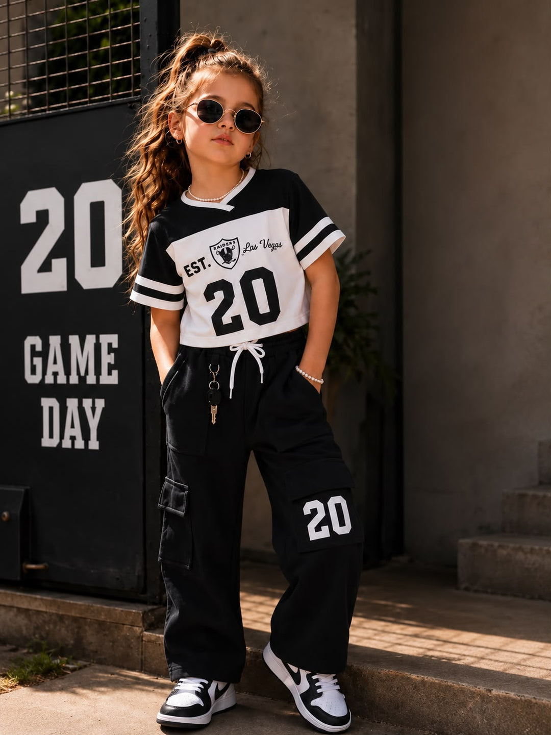 Girl's Casual Black Co-Ord Set [GCS-4H-5220] (3-11 Years)