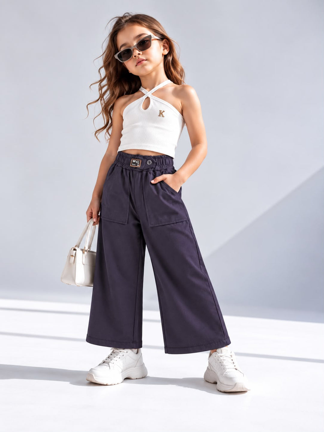 Girls Wine Korean Pant [ONLY PANT] [GJ-1D-5714] (4-12Years)