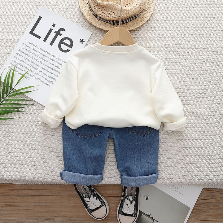 Boys Imported Cream Cord Set [BT-O-9877] [1-6Years]