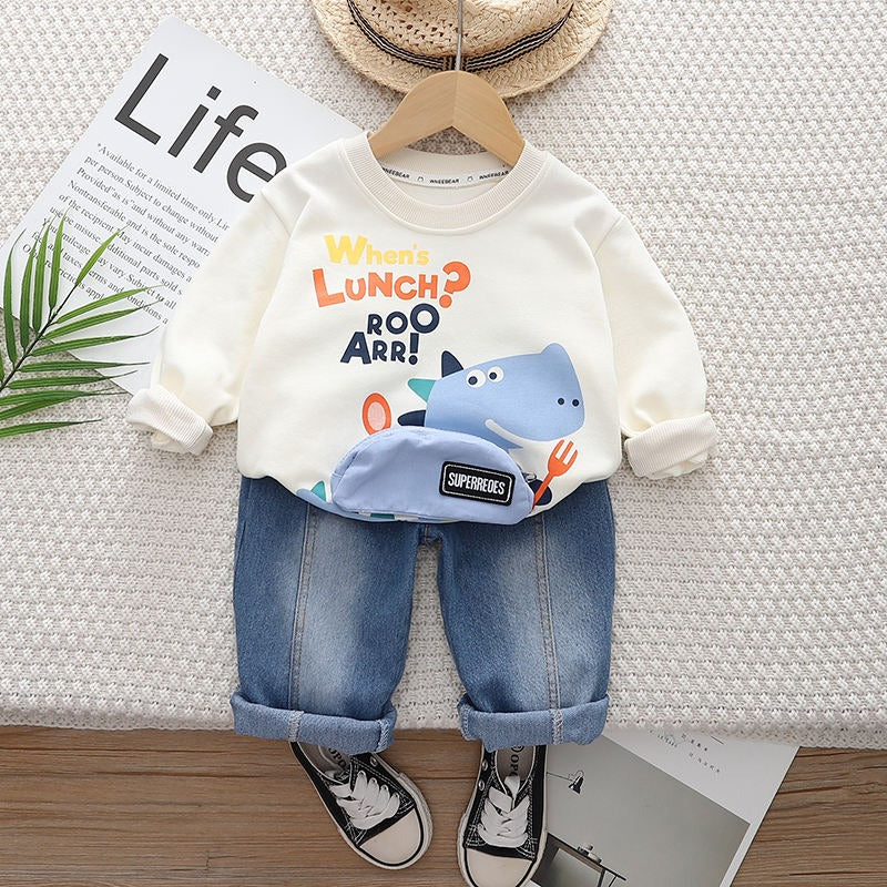 Boys Imported Cream Cord Set [BT-O-9877] [1-6Years]