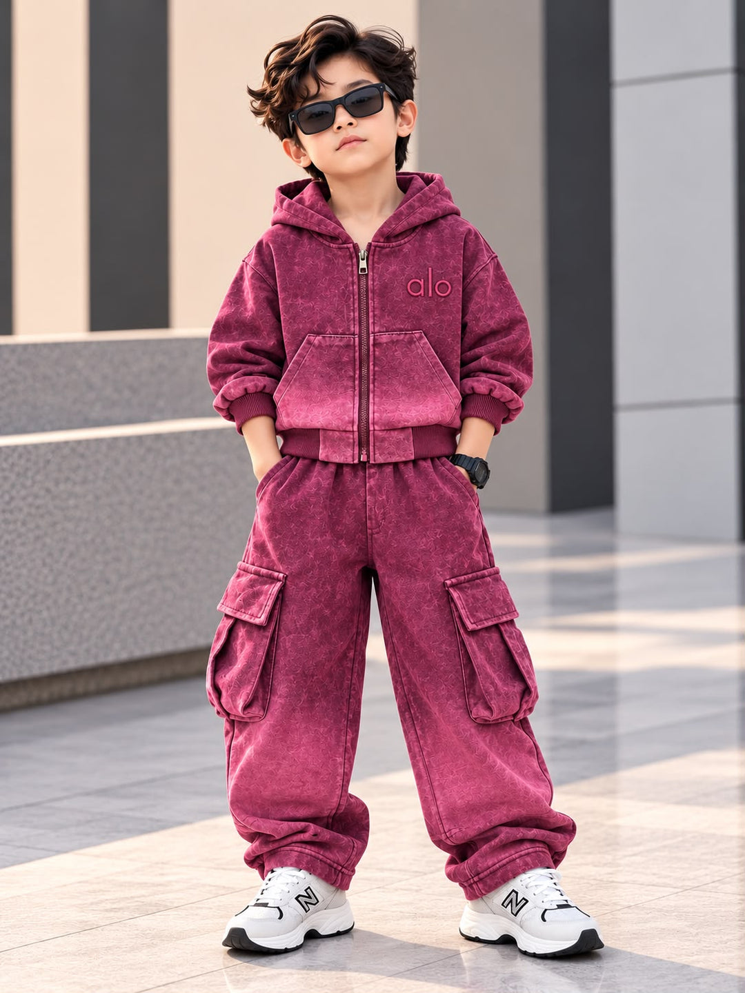 Boys Imported Red 2 Piece Coord Set [GCS-4E-2509] (1-5Years)