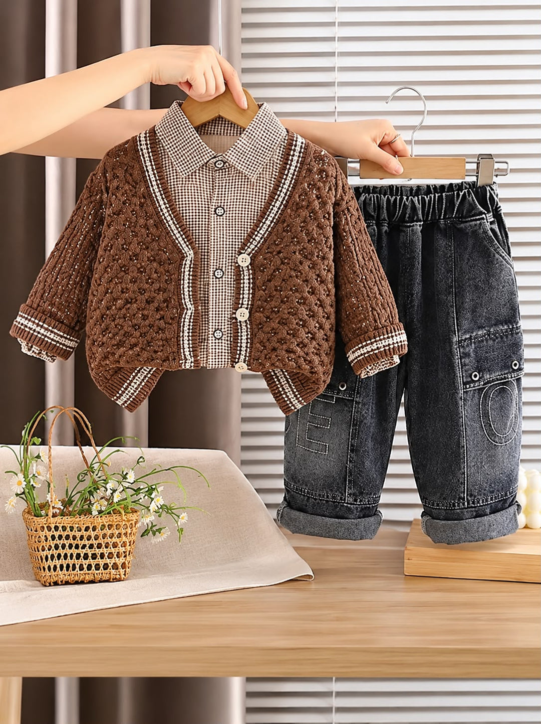 Boys Imported 3 Piece Brown Cord Set [BT-2H-2000] [1-6Years]