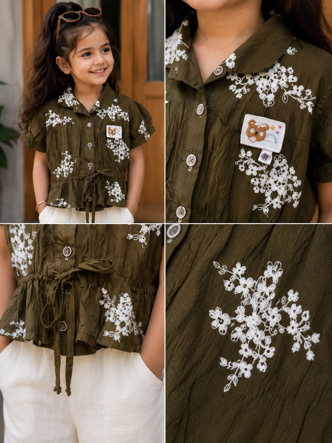 Girls Embroidered Co-Ord Set [3H-1002] (4-12 Years)