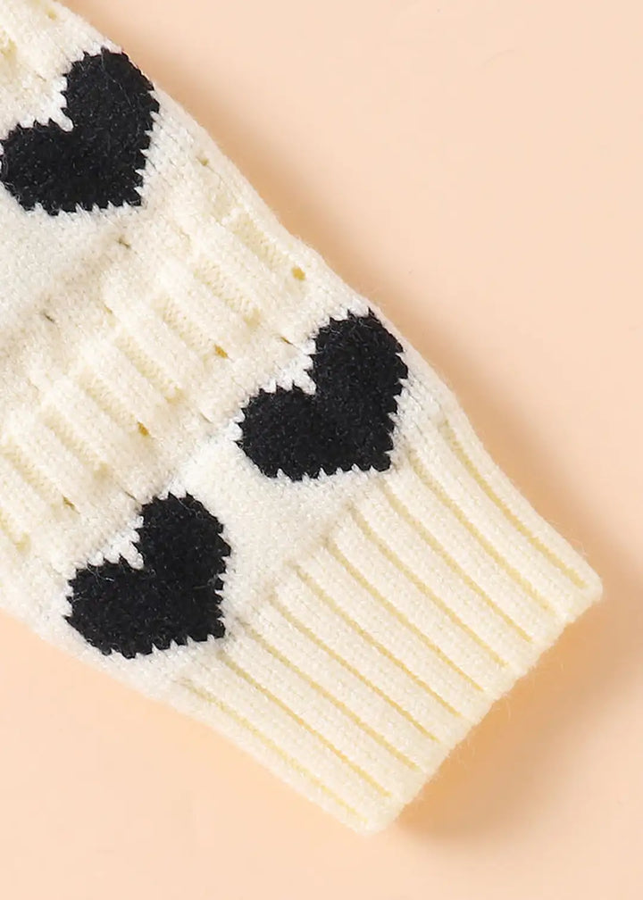 Girls Korean Knitted Winter Co-Ord Set [GCS-6340](1-6 Years)