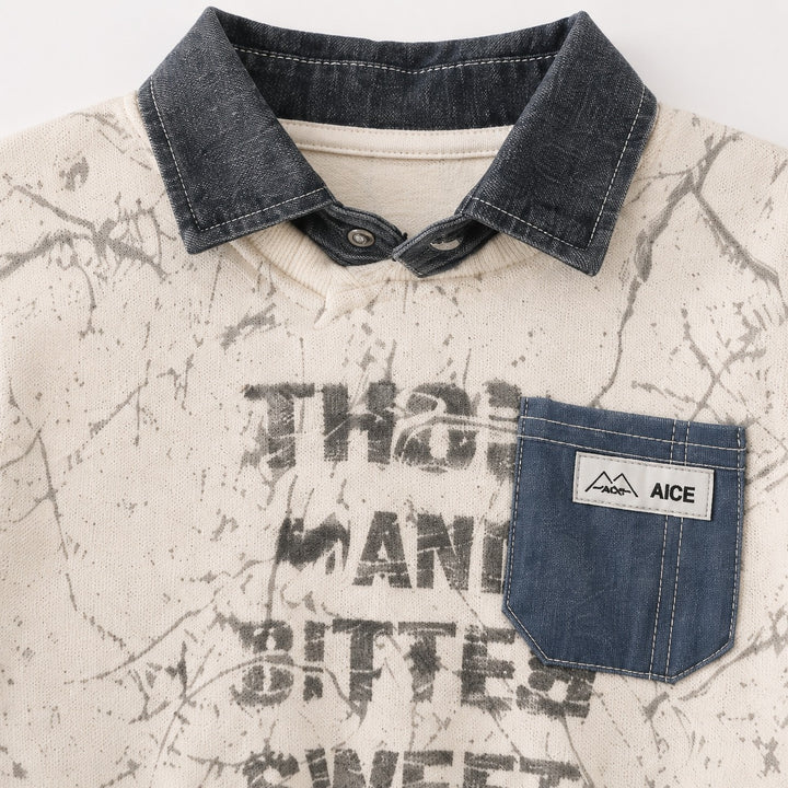 Boys Imported Cream Cord Set [BT -3541] [1-6 Years]