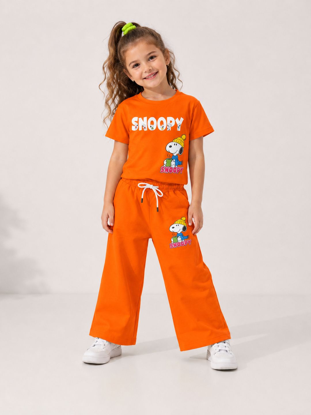 Girls Casual Orange Co-Ord Set [GCS-2J-6841] (4-12 Years)
