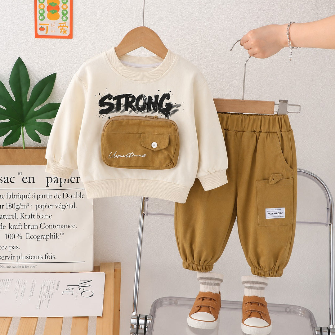 Boys Imported Cream Cord Set [BT -5148] [1-6 Years]