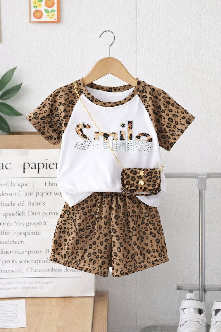 Girls' Printed  2-Piece Co-ord Set [GCS-4955] (2-7 Years)