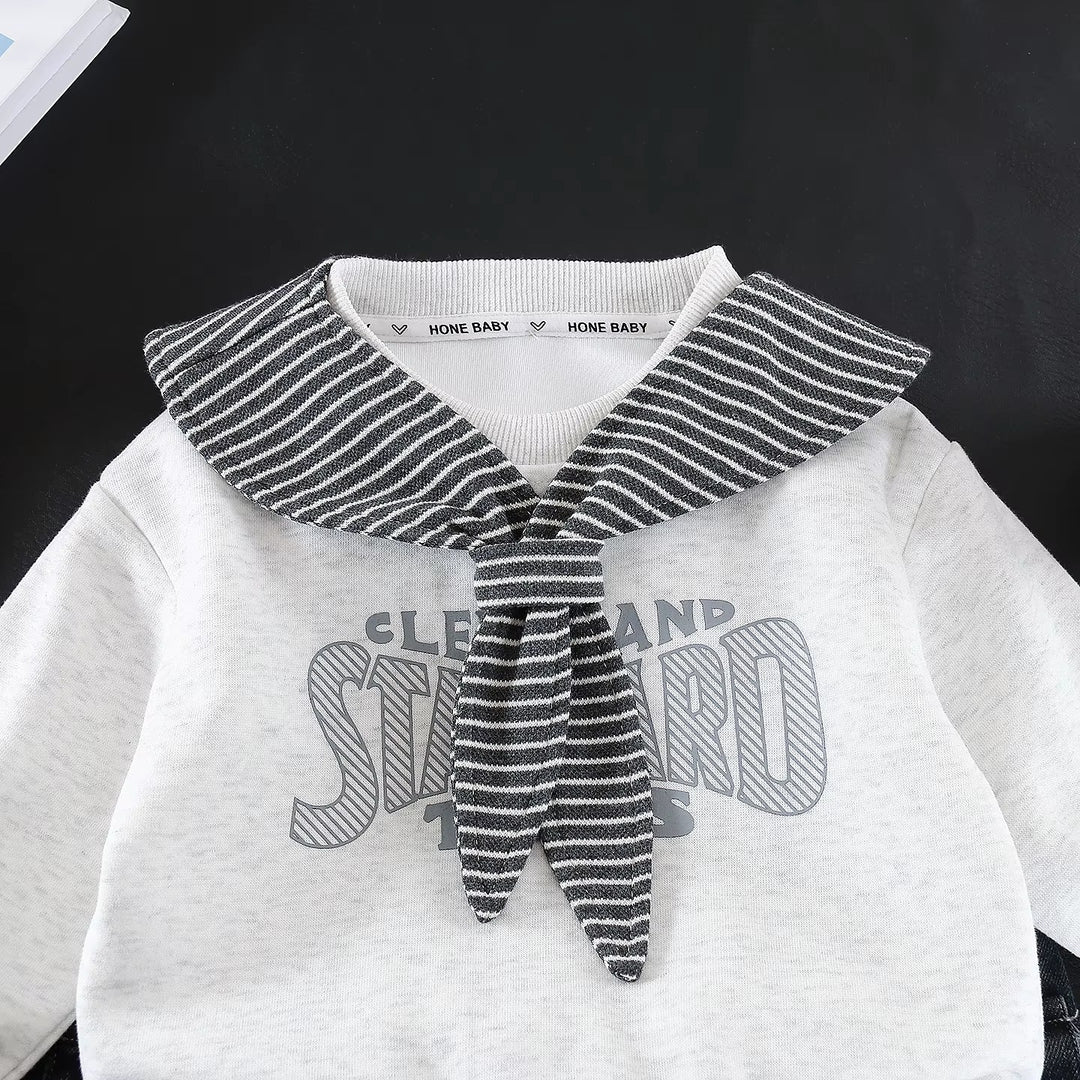 Boys Imported White Cord Set [BT-6103] (1-6Years)