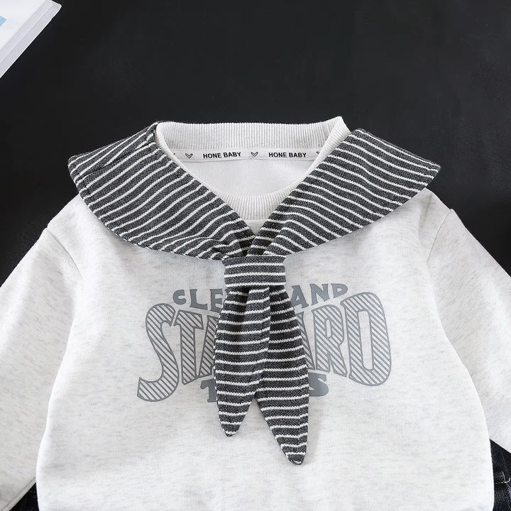 Boys Imported White Cord Set [BT-6103] (1-6Years)