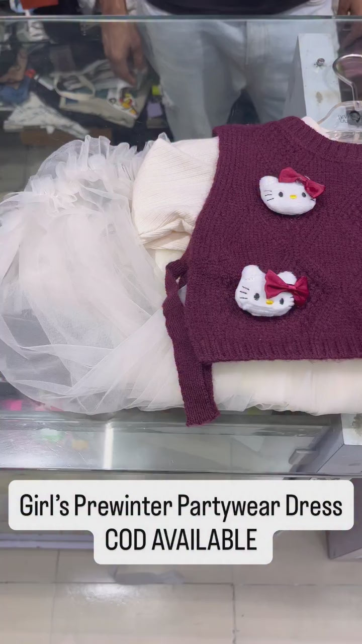 Girls Imported Partywear Frock [GF-6498] (2 - 7Years)