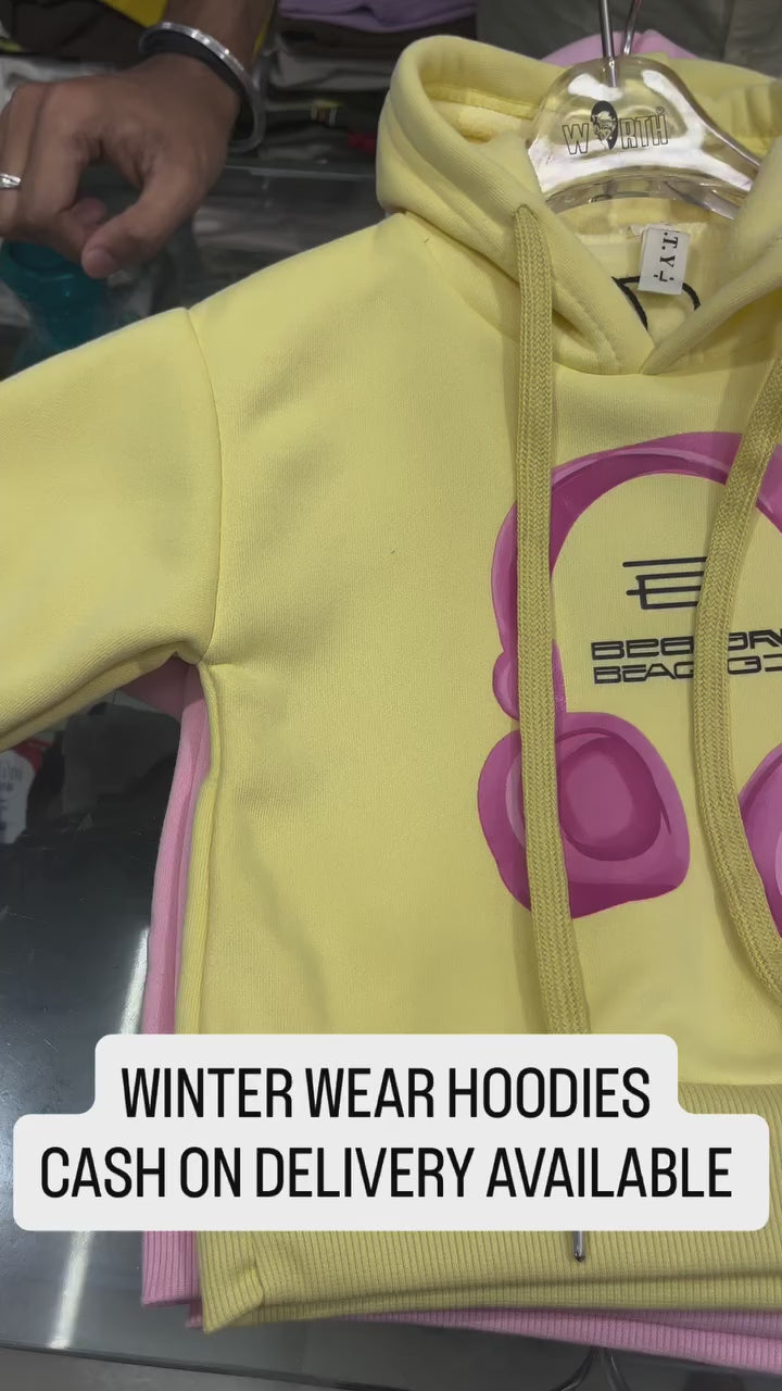 Girls Imported Hoodie With Fleece [GT-171] [ 2-6 Years ]