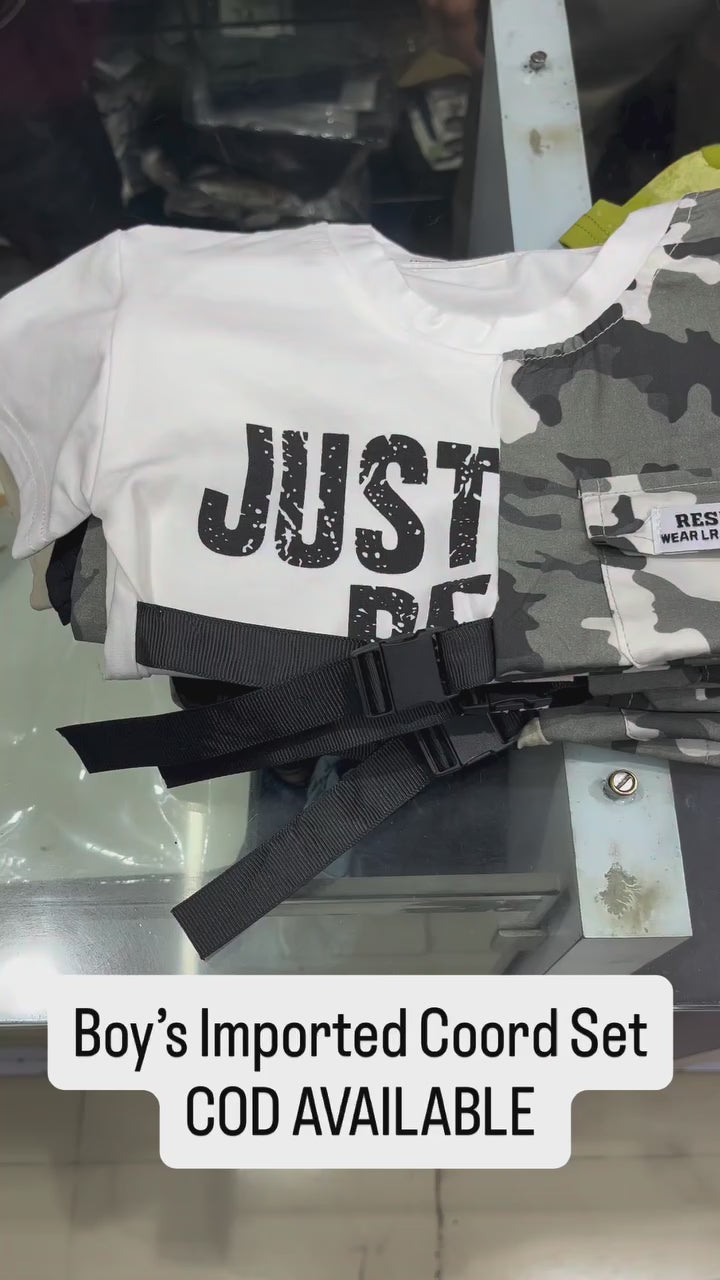 Boys Imported Black Cord Set [BT -2009] [1-6 Years]