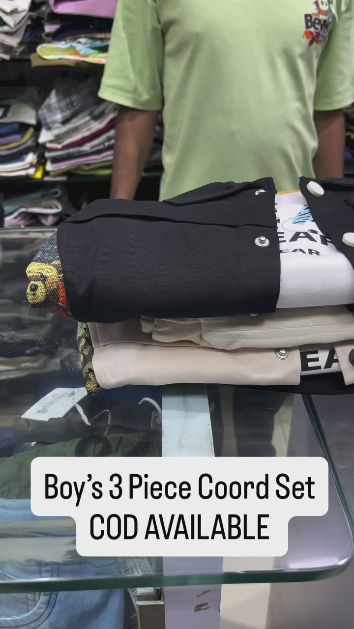 Boys 3 Piece Co-Ord Set [BT-6858] [1 - 5Years]