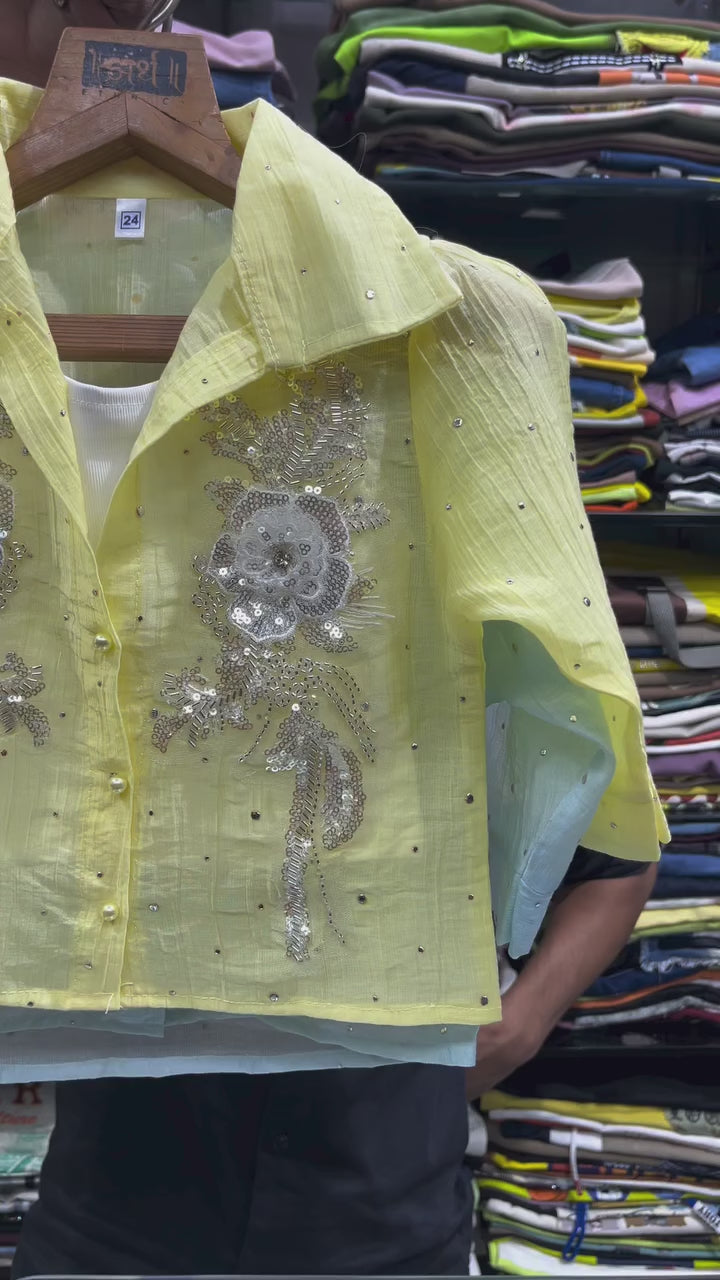 Girls Embroidered Top With Inner [GT-R-5824] [4-12 year]