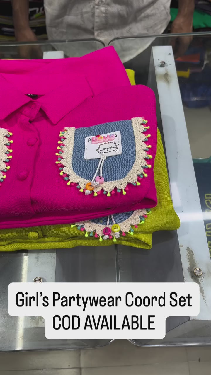 Girl's 2 Piece Co-Ord Set [GCS-6199] (4-13 Years)