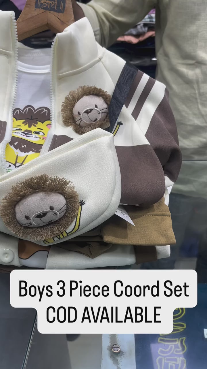 Boys Imported 3 Piece Co-Ord Set [BT-6150] [1 - 5Years]
