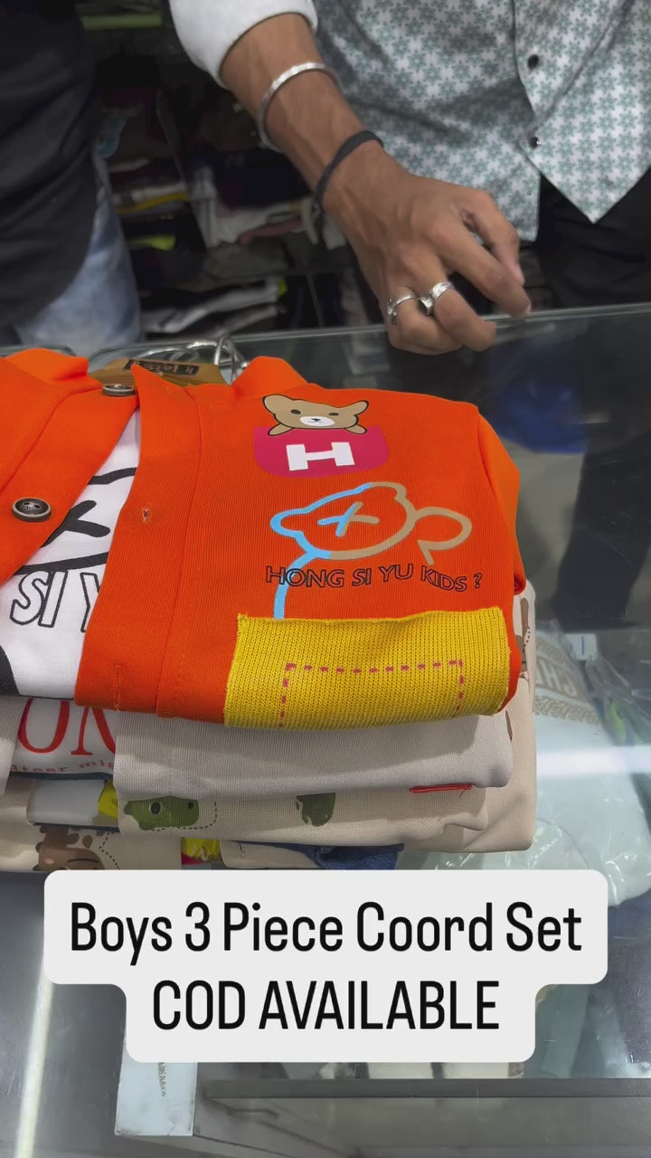 Boys Full Sleeves Impored Co-Ord Set [BT-6418] [1 - 5Years]