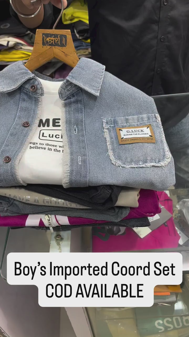 Boys Imported 2 Piece Co-Ord Set [BT-6275] [1 - 5Years]