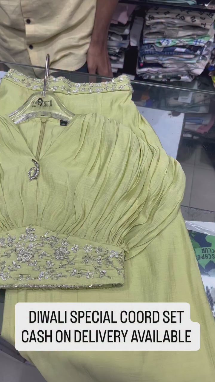 Girl's Party Wear Black Co-Ord Set [GCS-6610] (4-13 Years)