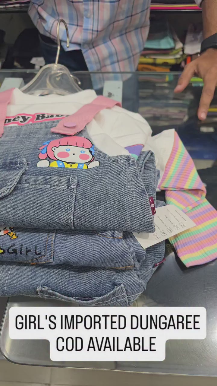 Unisex Impored Green Dungaree [BT-6468] [1 - 5Years]