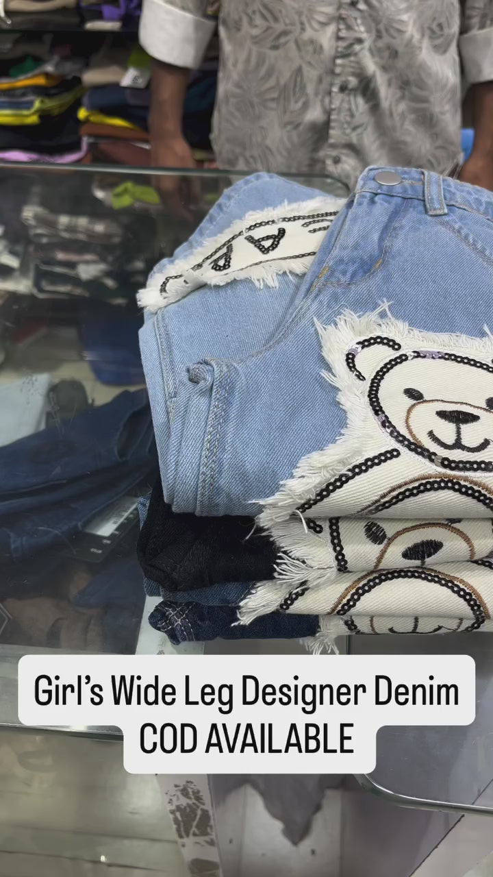 Girls Straight Fit Denim Jeans (Only Jeans) [GJ-1014] (3-14Years)