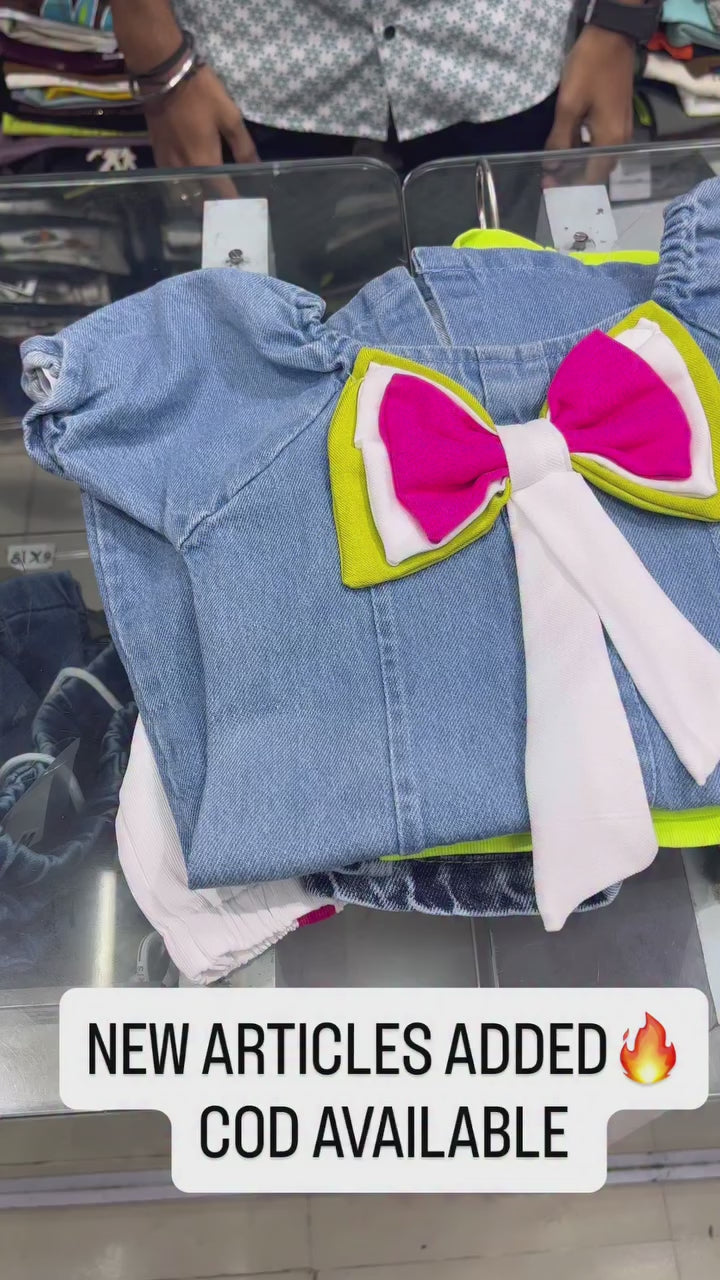 Girls Light Denim Dress [GD-6408] (1-12 Years)