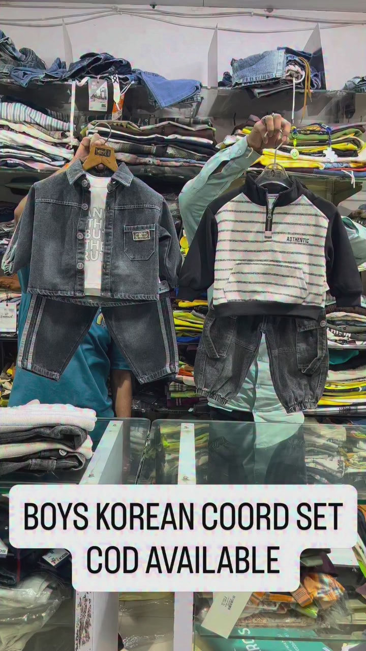 Boys 2 Piece Imported Cord Set [BT-P-3958] [1 - 6 Years]