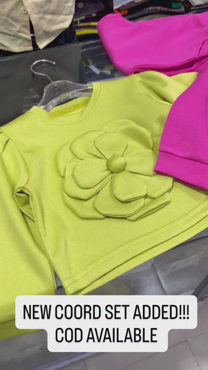 Girl's Designer Black Co-Ord Set [GCS-6457] (4-12 Years)