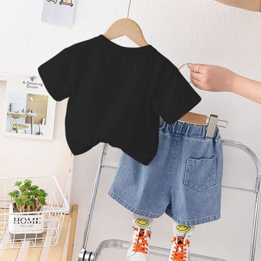 Boys Black Imported Co-Ord Set [BT -2021] [1-6 Years]