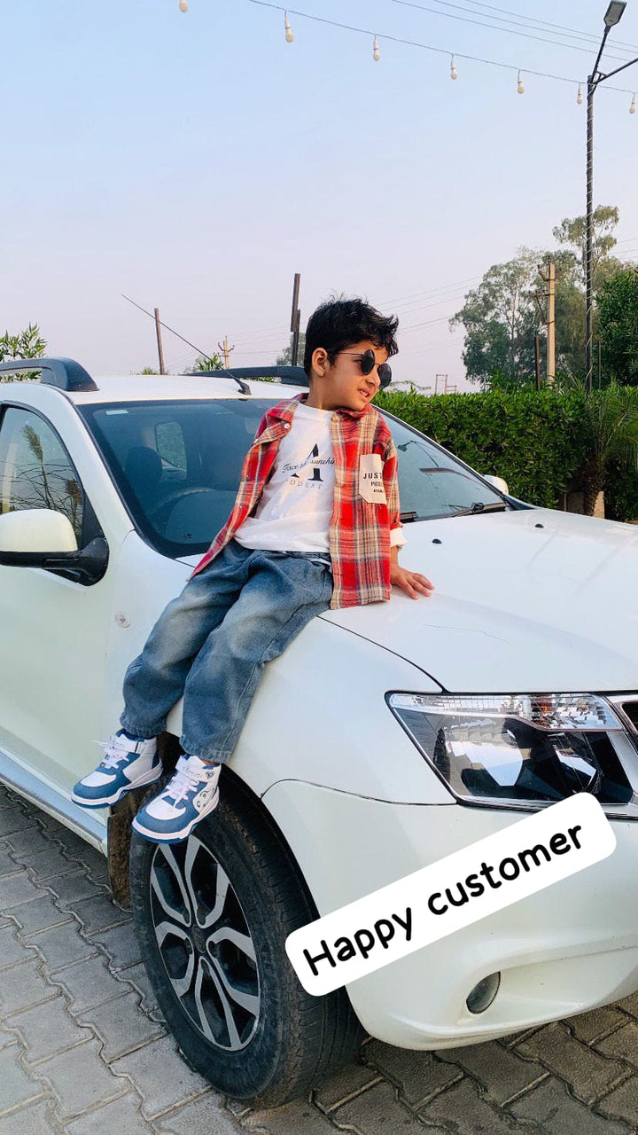 Boys Imported 3 Piece Checked Co-Ord Set [BT-6365] [1 - 5Years]