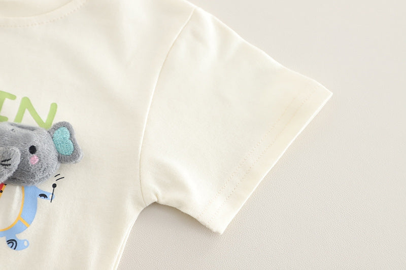 Boys White Imported Co-Ord Set [BT -2023] [2-7 Years]